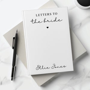 Cartas al diario de la novia, regalos nupciales personalizados, despedida de soltera, decoración de despedida de soltera, notas personalizadas, regalo de compromiso de boda