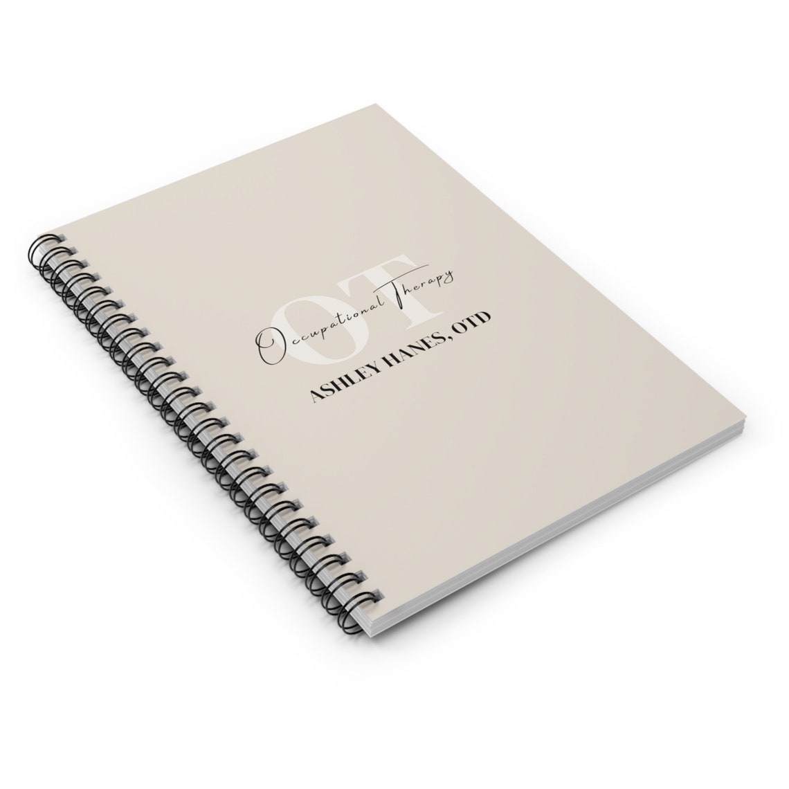 Personalized OT Notebook, Occupational Therapy Notepad, Minimalist Gift ...