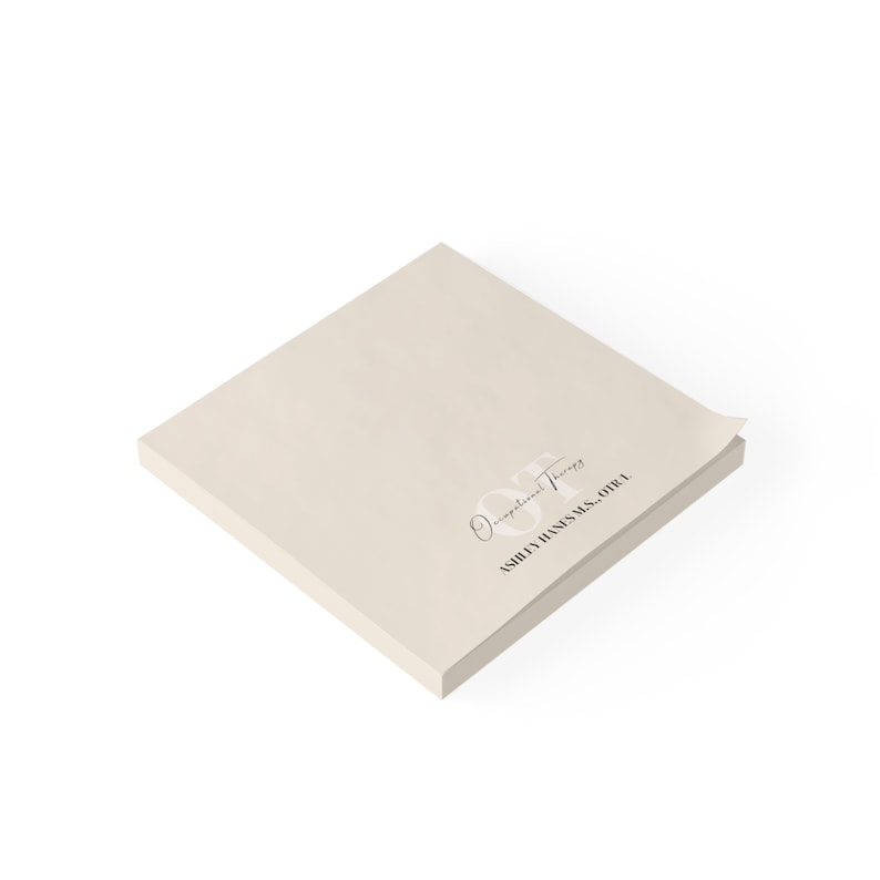 Personalisierte Ergotherapie Post-it® Notizblöcke, OT Geschenke, OT Geschenk, Ergotherapie Geschenke, Geschenke für OTs, individuell gestaltete Notizblöcke Bild 5