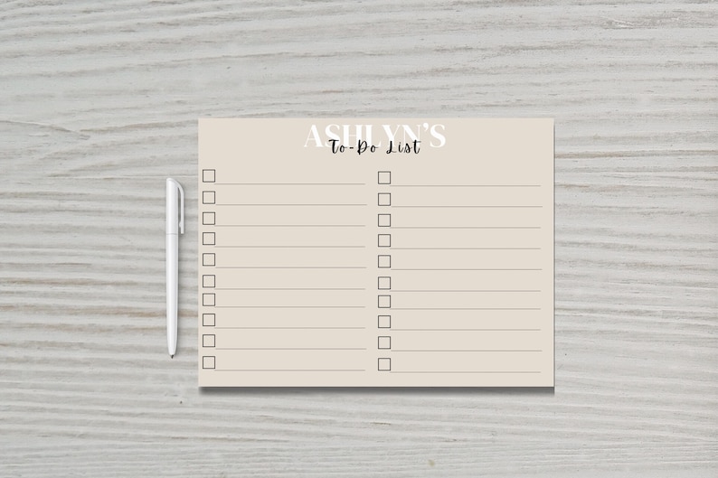 Personalized To-do List Post-it® Note Pads, Custom Name Sticky Notes ...