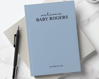 Personalized Baby Shower Book, Custom Welcome Baby, Letters to Baby, Baby Shower Decor, Gifts to Baby, Advice Notes, Baby Girl or Boy