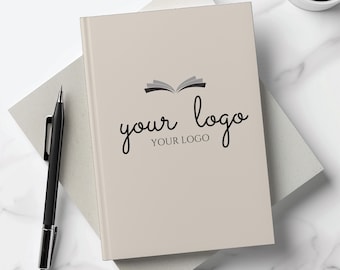 Personalized Logo Notebook, Custom Text Journal, Customizable Logo Book, Custom Business Stationary, Company Gifts, Customized Book Logo