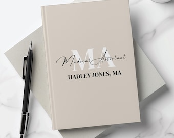 Personalized Medical Assistant Notebook, Gifts for MAs, Med Assistant Notepad, Coworker Journal Stationary, Graduation Gift
