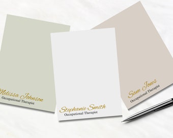 Personalized Occupational Therapy Post-it® Note Pads, OT Gifts, OT Gift, Occupational Therapy Gifts, Gifts for OTs, Custom Note Pads