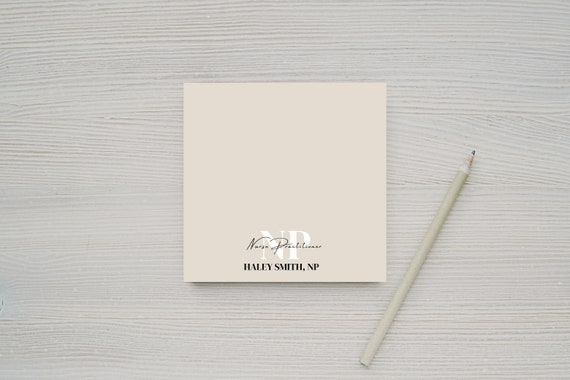 Personalized Nurse Practitioner Post-it® Note Pads, NP Gifts, Nurse Practitioner Gift, NP Note Pads, Gifts for Graduation, Custom Gift