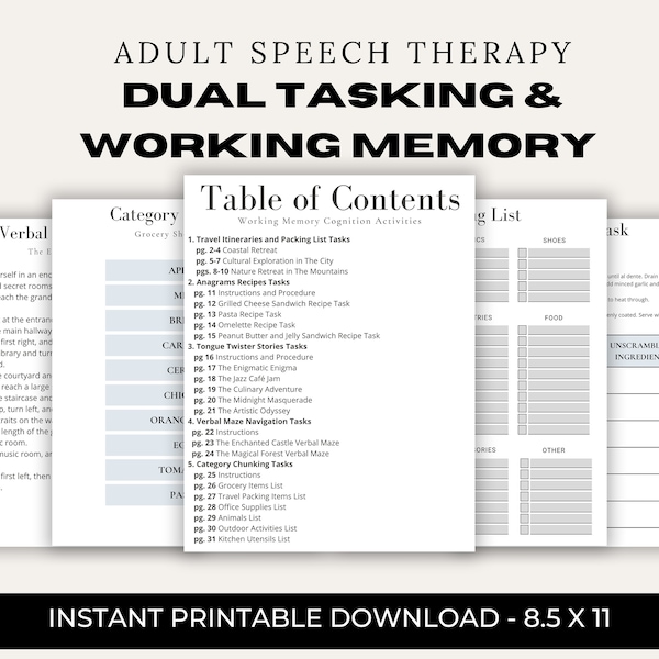 Slp Worksheets Etsy Slp Worksheets Etsy