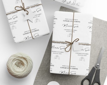 Personalized White Coat Ceremony Gift Wrap Paper, Gifts for White Coat Ceremony, Wrapping Paper for Gifts, White Coat Gifts, Gift Wrap Roll