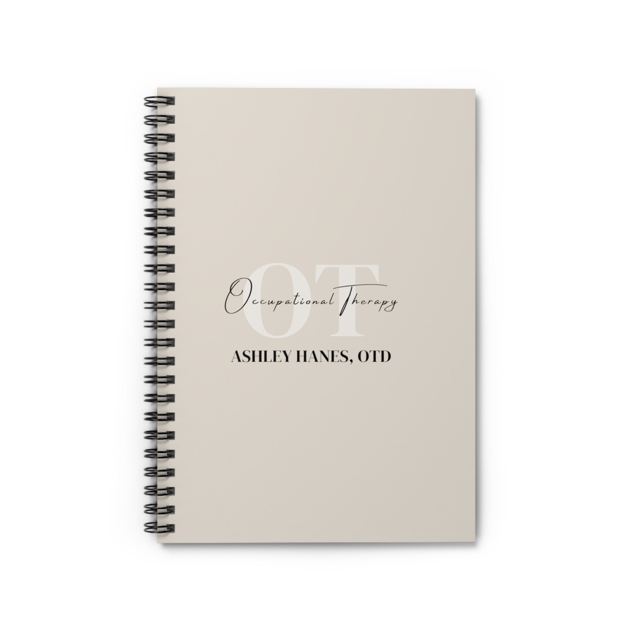 Personalized OT Notebook, Occupational Therapy Notepad, Minimalist Gift ...