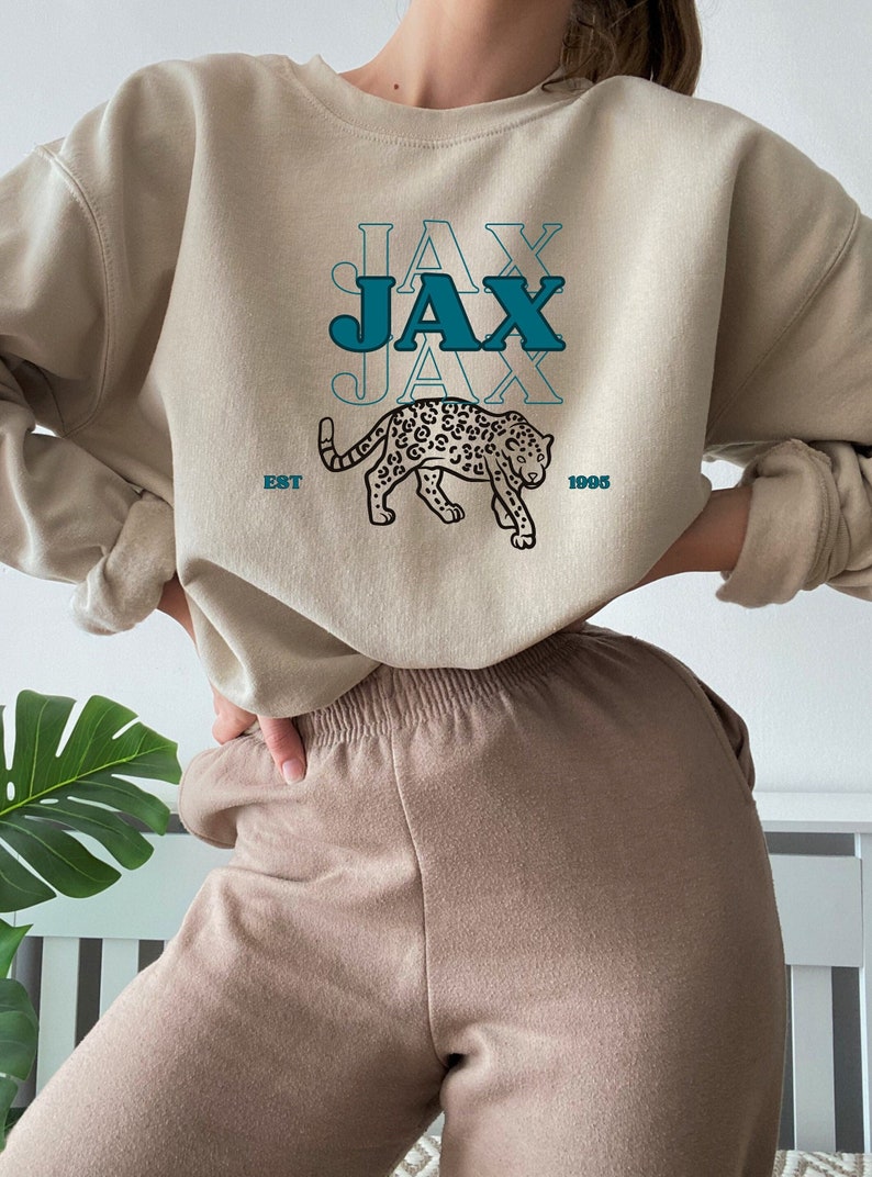 Vintage Jacksonville Jaguars Football Sweatshirt, Jags Shirt, Jaguars NFL Sweatshirt Football, Unisex Sweatshirt Crewneck image 1