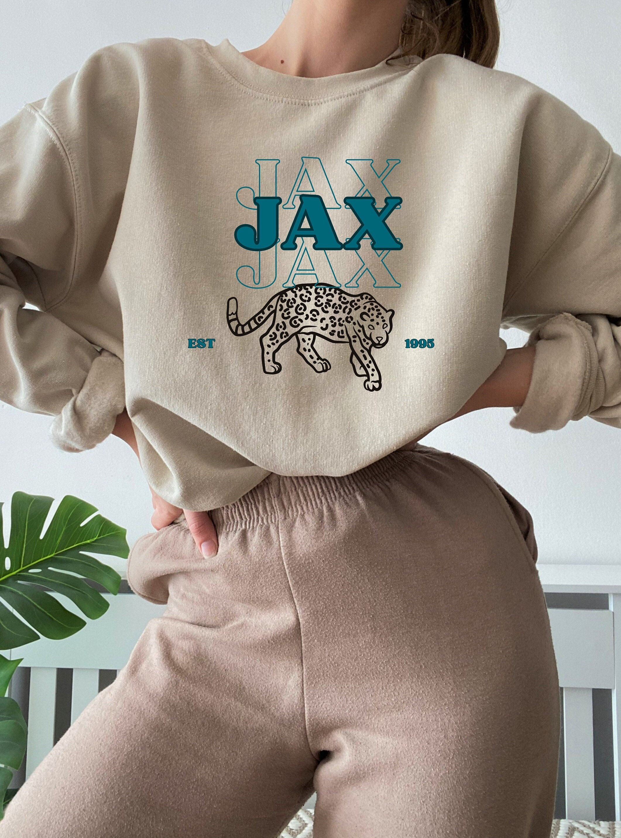 Vintage Jacksonville Jaguars Football Sweatshirt, Jaguars NFL Fußball, Unisex Sweatshirt Rundhalsausschnitt