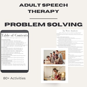 80+ Problem Solving Activities for Adult Speech Therapy, Medical SLP ...