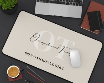 Gepersonaliseerde OT-bureaumat, OT-geschenken, geschenken voor ergotherapeuten, ergotherapie terug naar schoolgeschenken, afstuderen, OTR-materialen