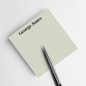 Personalized Post-It Notes, Custom Name Sticky Notes, Name Gifts, Business Stationary Gifts, Professional Notepad