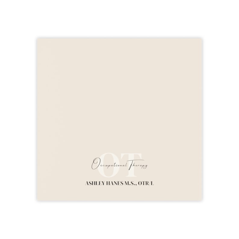 Personalisierte Ergotherapie Post-it® Notizblöcke, OT Geschenke, OT Geschenk, Ergotherapie Geschenke, Geschenke für OTs, individuell gestaltete Notizblöcke Bild 4