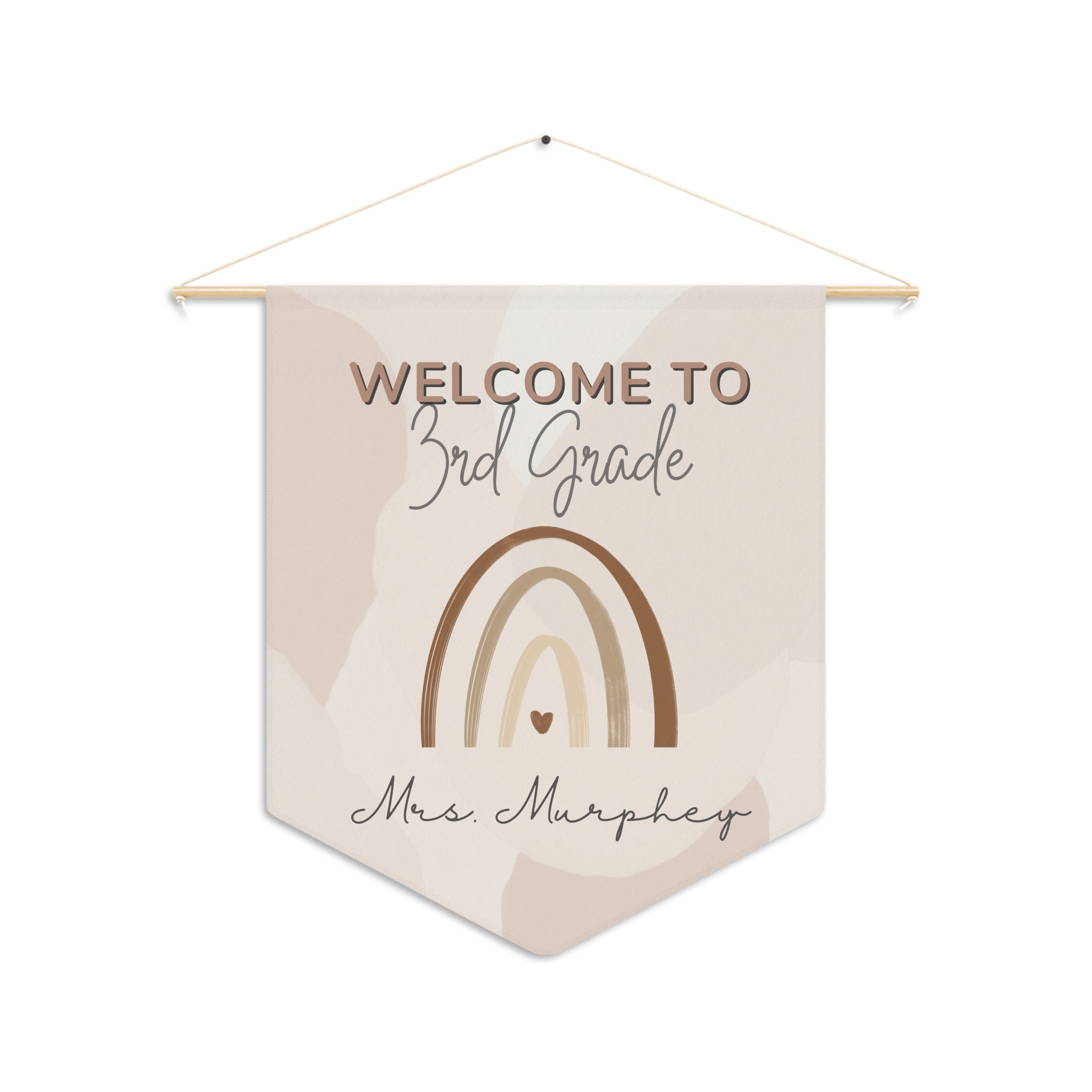 Personalized Teacher Sign, Welcome Pennant, Back to School Gifts ...