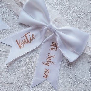 Personalised Garter gift set, wedding gift for bride, something blue, wedding garter, personalised gifts, wedding gift bags