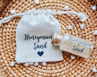 Honeymoon sand, wedding gift, honeymoon present, evening guest gift, wedding presents, bride to be gift, hen party gift