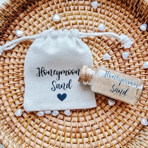 Arena de luna de miel, regalo de bodas, regalo de luna de miel, regalo para invitados de noche, regalos de boda, regalo para futura novia, regalo de despedida de soltera