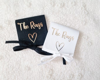 Wedding ring pouch, Ring bag, Ring pouch, wedding ring box alternative