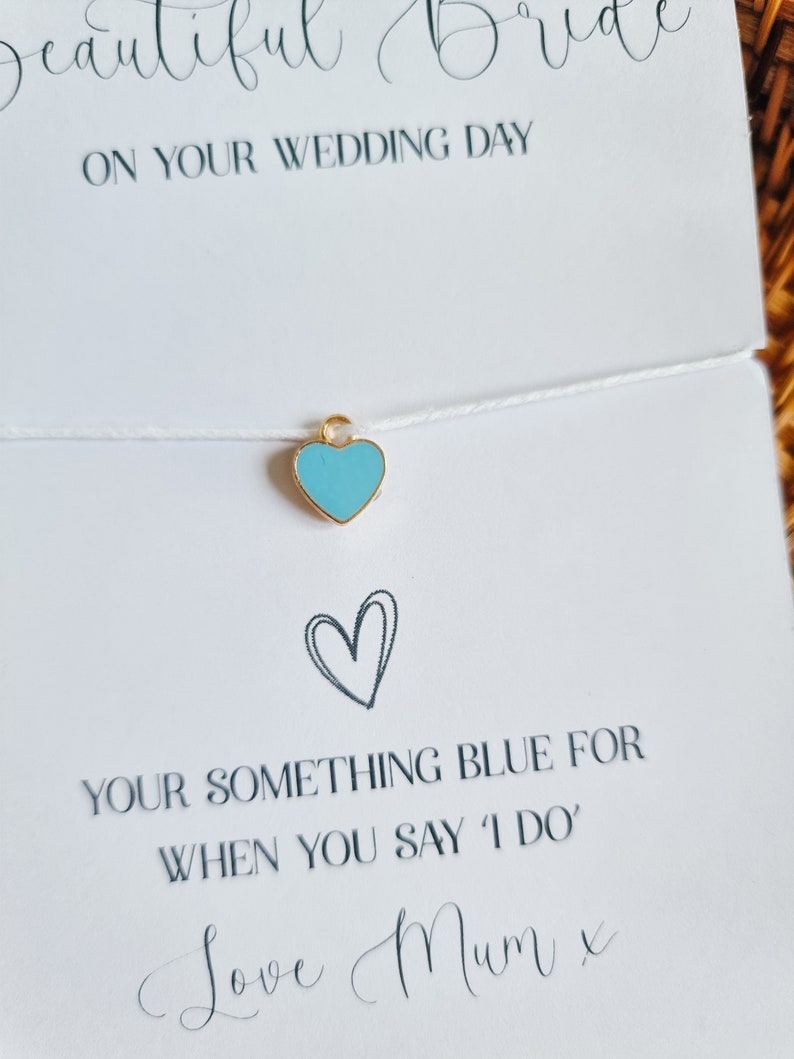 Something blue, gift for bride, morning of wedding gift, something blue for bride, wedding gifts, wedding hamper, gift for bride image 3