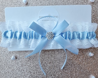 Jarretière, cadeau de mariage pour la mariée, quelque chose de bleu, jarretière de mariage, cadeaux personnalisés