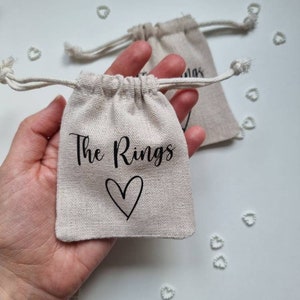 Wedding ring pouch, Ring bag, Ring pouch, wedding ring box alternative image 2