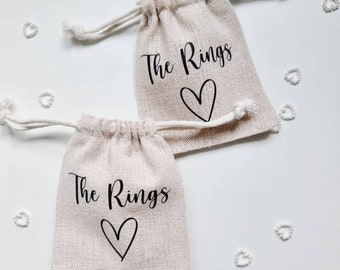 Wedding ring pouch, Ring bag, Ring pouch, wedding ring box alternative