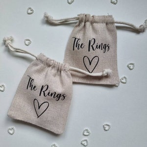 Wedding ring pouch, Ring bag, Ring pouch, wedding ring box alternative image 3