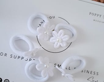 花のヘアゴム、フラワーガール、ヘアアクセサリー、幼児用クリップ、ブライズメイドアクセサリー、幼児用ヘアバンド、フラワーガール用ヘアクリップ、洗礼式