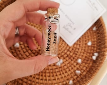Honeymoon sand, wedding gift, honeymoon present, evening guest gift, wedding presents, bride to be gift, hen party gift