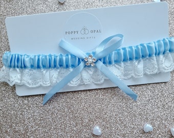 Garter, wedding gift for bride, something blue, wedding garter, personalised gifts