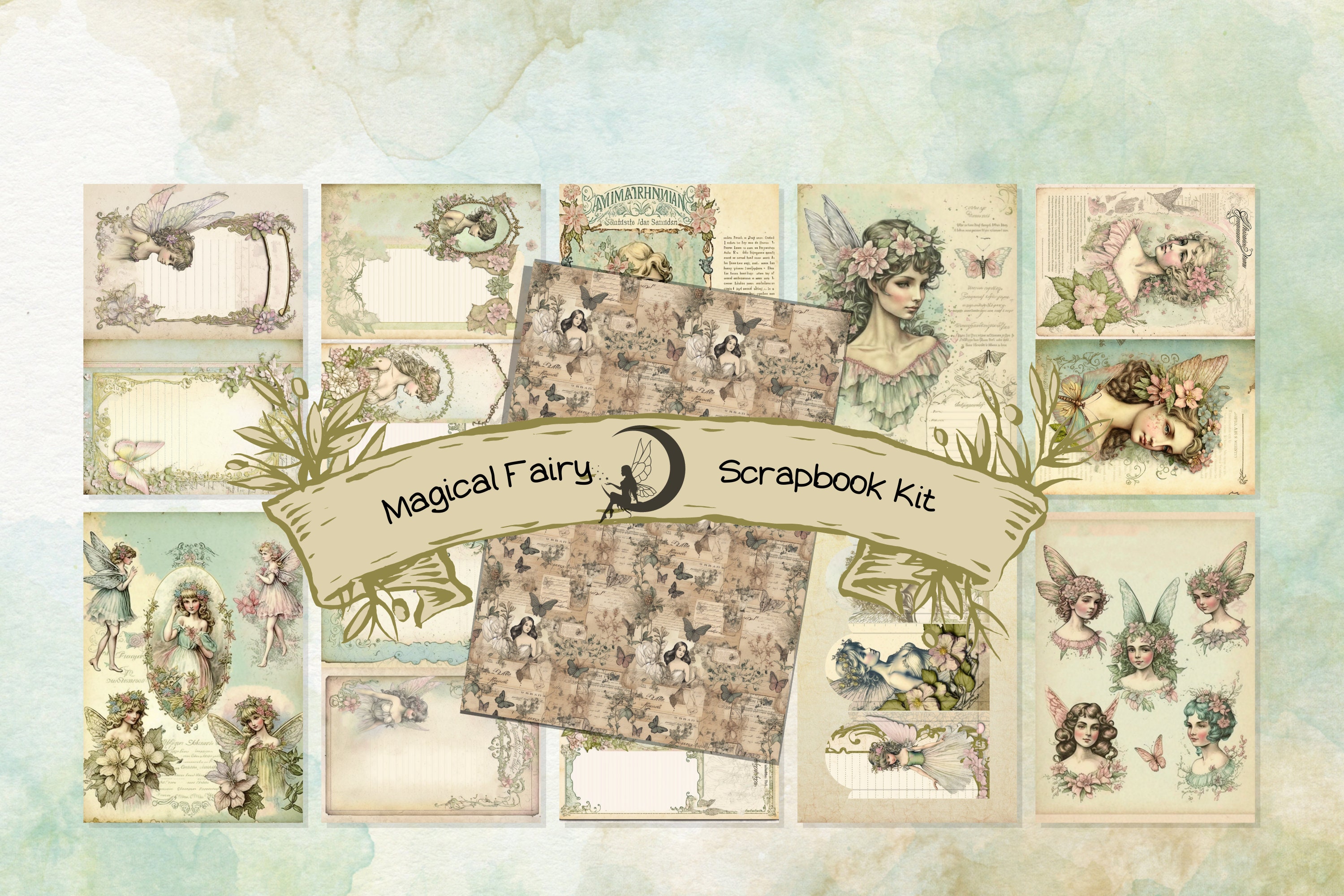 Fantasy Fairies, Fairy Junk Journal Kit, Printable, Fairy Fantasy ...