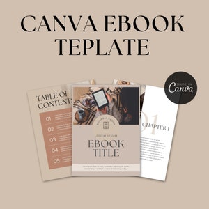 Ebook Template Canva | Coaching Guide Book | Canva Template| Lead Magnet | Course Creator Template | Modern Workbook