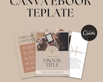 Ebook Template Canva | Coaching Guide Book | Canva Template| Lead Magnet | Course Creator Template | Modern Workbook