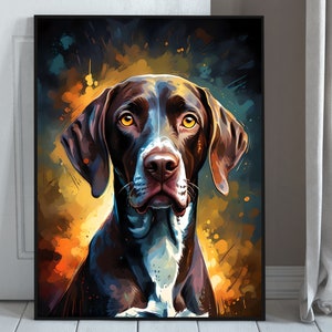 Modern Dog Art Poster Set: 8 Colorful Pet Prints (Digital Download)