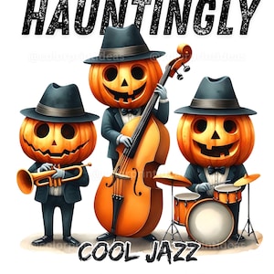 Halloween Jack-o'-Lantern Clipart: PNGs for Sublimation, Crafts (Digital Download)