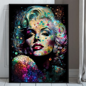 Lebendiges Pop Art Marilyn Monroe Poster - 3er Set: Perfekt für Marilyn Monroe Fans und Popkultur-Liebhaber! Verleihen Sie Ihren Wänden künstlerisches Flair