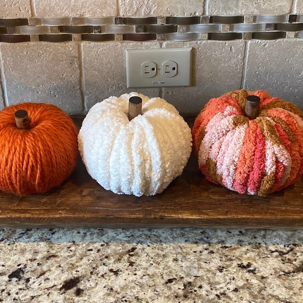 Chunky Yarn Pumpkins