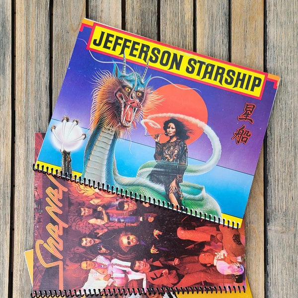 Lined Notebooks Upcycled from Vinyl Record Covers