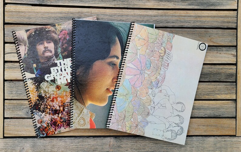 Record Notebook Cover Lined Notebooks Upcycled From Vinyl Record Covers - Etsy