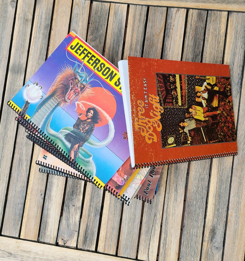 Record Notebook Cover Lined Notebooks Upcycled From Vinyl Record Covers - Etsy