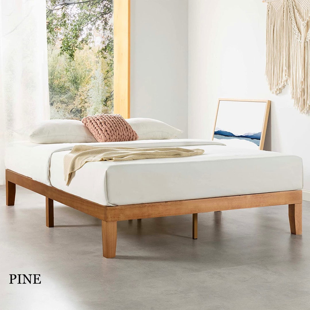 12''16 Solid Wood Platform Bedloft Bed Slotsmid Etsy