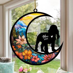 Personalized Cocker Spaniel Memorial Suncatcher,  Pet Loss Sympathy, Rememberance and Bereavement Gift Ornament