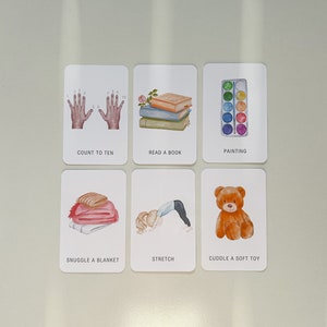 CALMING STRATEGIES Cards Printable, Quiet Corner, Children's Emotional Regulation Tool, Relaxing Techniques, Social and Emotional Learning