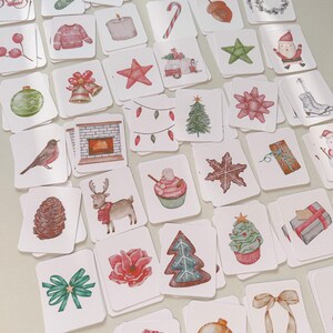 Weihnachten Memory Matching Cards, Weihnachtspuzzle Match-Spiel, bedruckbar für Kinder, Urlaubsaktivität, Kinderbildung, Weihnachtsspiele, Weihnachtsmann
