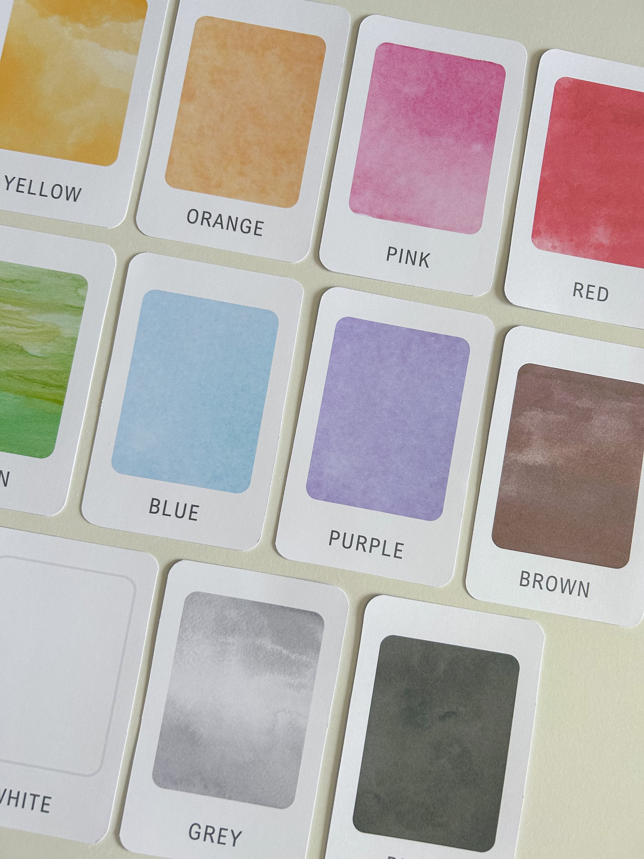 Language Development Learning Through Colour 11 Children's Colour Flashcards Printable, Kids Colour Cards ...