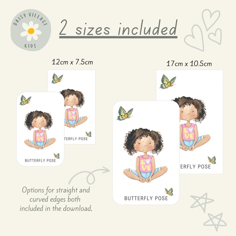 12 Children's Yoga Cards Printable Kids Movement for - Etsy