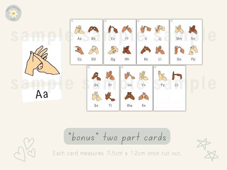 AUSLAN Alphabet Flashcards Printable Learn Australian Sign Etsy Australia
