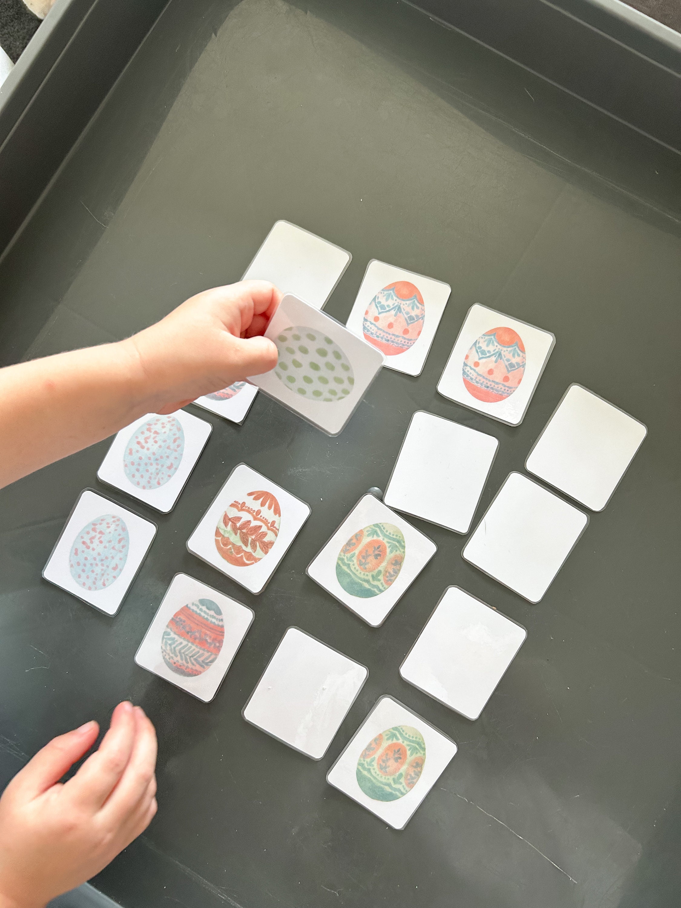 30 Easter Egg Memory Matching Cards, Watercolour Printable, Puzzle ...