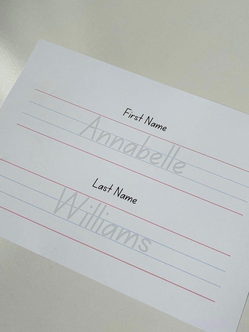 Name Tracing Template Printable, EDIT IN CANVA, Early Writing ...